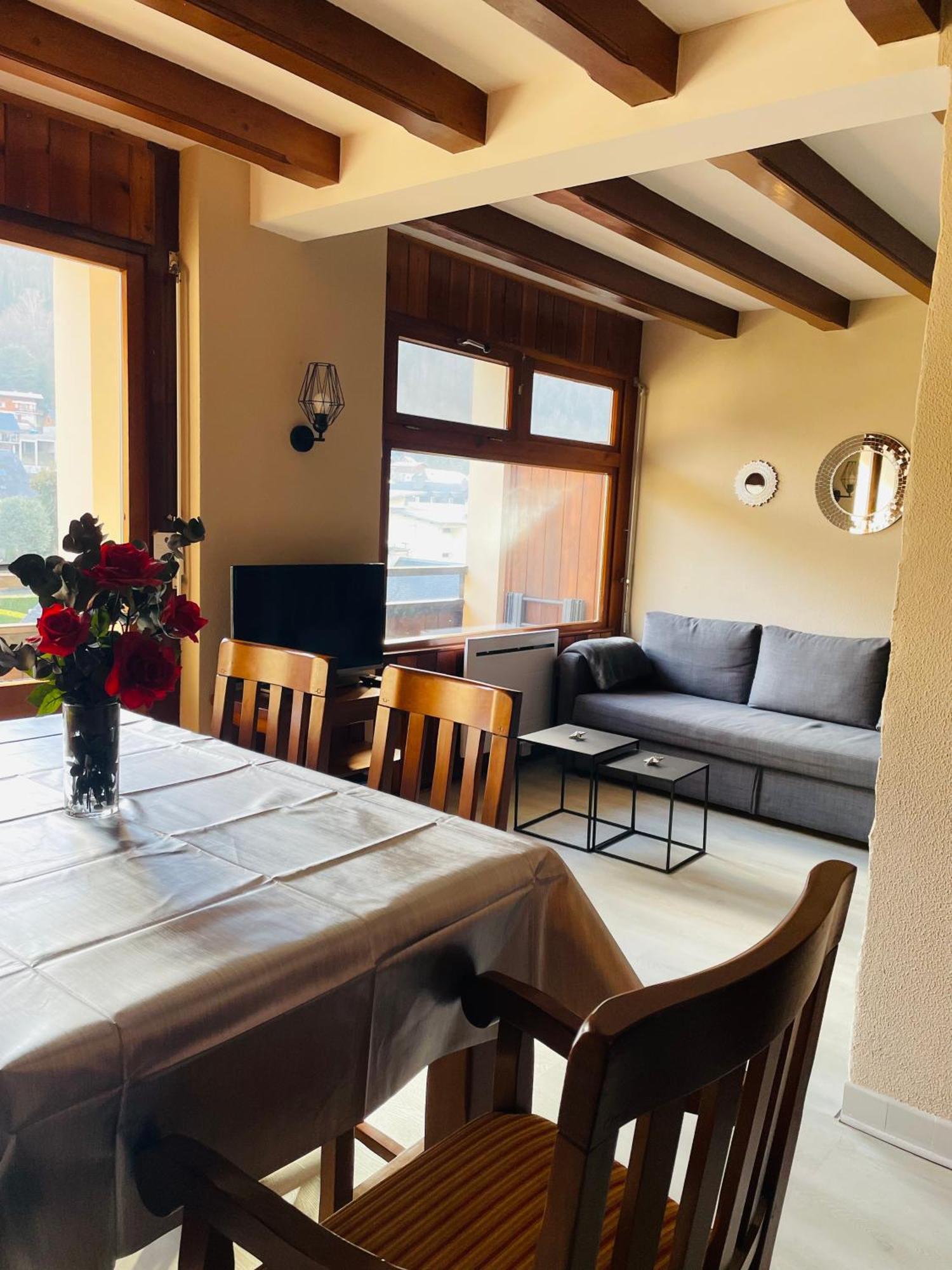 Appartement 58 M2 Avec Piscine Interieure Vue Montagne Centre Village , Parking Prive Saint-Lary-Soulan Eksteriør bilde